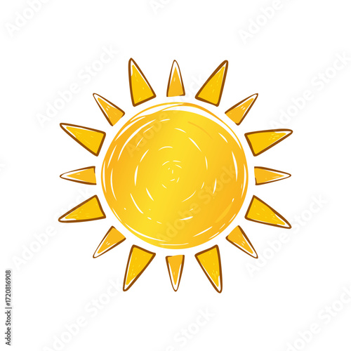 Sun Weather Doodle