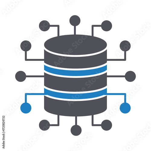 network server Vector Icon which can easily modify or edit