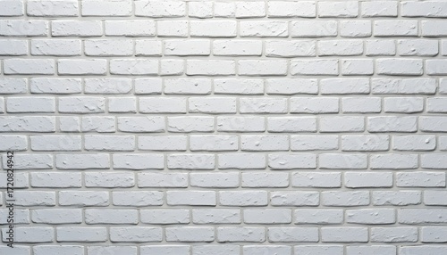 Wallpaper Mural Simple White Brick Wall Seamless Pattern with Subtle Gray Shades Torontodigital.ca