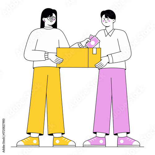 Cash on Delivery Illustration