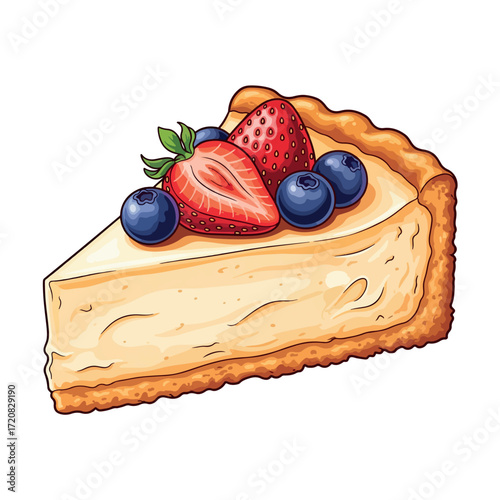 sweet, illustration, dessert, vector, cheesecake, cake, food, isolated, snack, tasty, background, delicious, bakery, slice, white, strawberry, cartoon, fruit, cream, fresh, pastry, sugar, piece, 