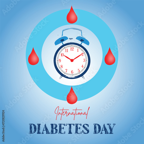 World diabetes day social media post and instagram promotion template
