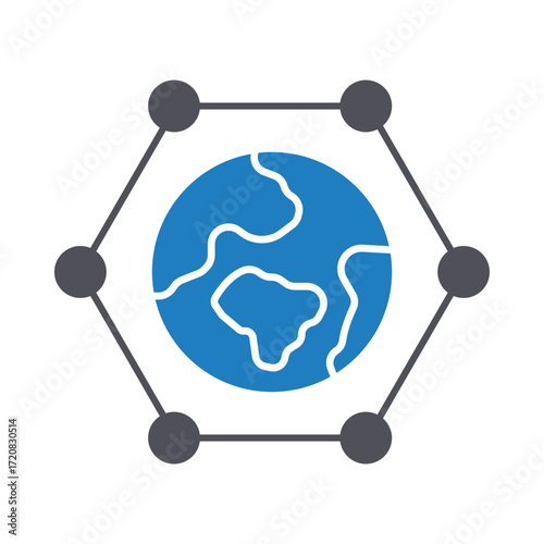 Networking Vector Icon which can easily modify or edit