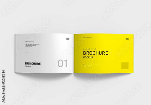 A4 Landscape Brochure Mockup