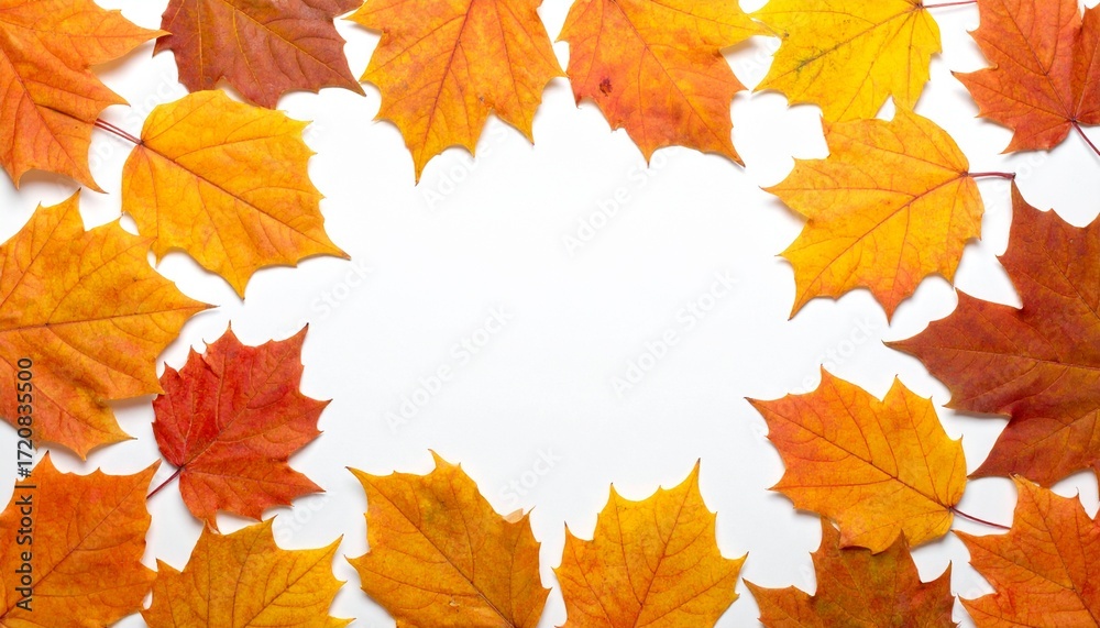 Fototapeta premium autumn leaves frame