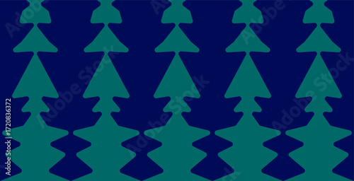 A seamless geometric pattern with batik shapes in a regular grid creates a modern abstract background.