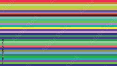 Abstract striped background with colorful horizontal bands for modern design