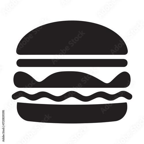 vector illustration of a hamburger