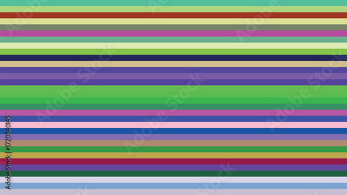 Abstract multi colored horizontal stripes background with soft pastel palette