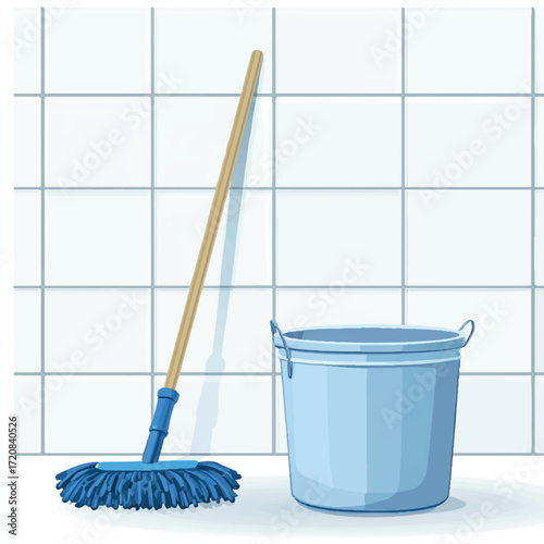 Cleaning tools mop and bucket for home or commercial use