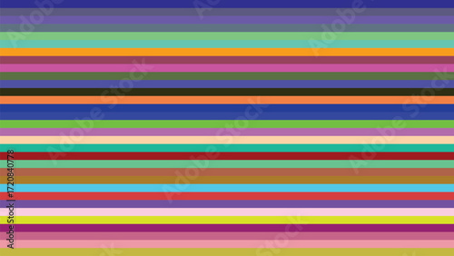 Colorful Horizontal Stripes Background Perfect for Abstract Art and Design