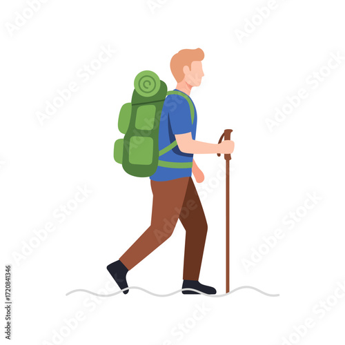 man with crutches