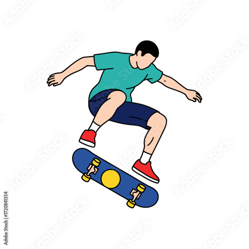man on a skateboard