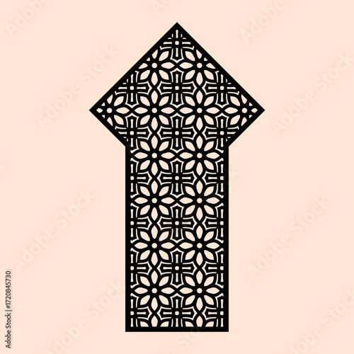Islamic geometric ornament vector patterns for laser cutting stencil and decoration
