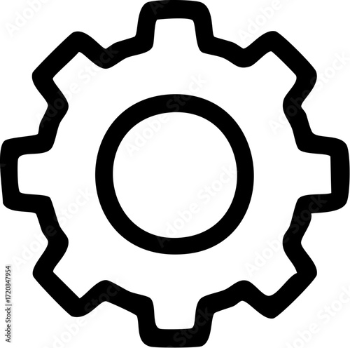 Gear icon representing settings and mechanics.