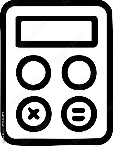 Simple Calculator Icon for Basic Arithmetic Operations.
