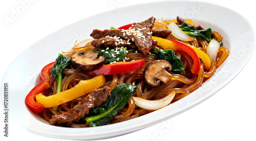 한국전통잡채요리사진