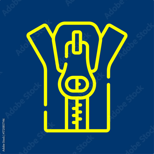 Zipper symbol artwork trendy useful vector Illustration design handsome colorful background