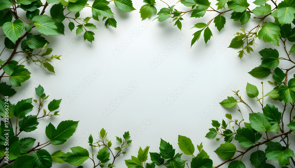 Fototapeta premium green leaves background