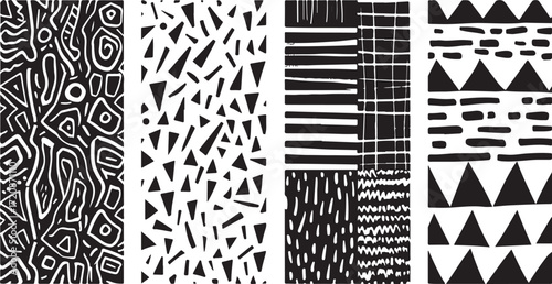 Abstract Silhouette Vector Set