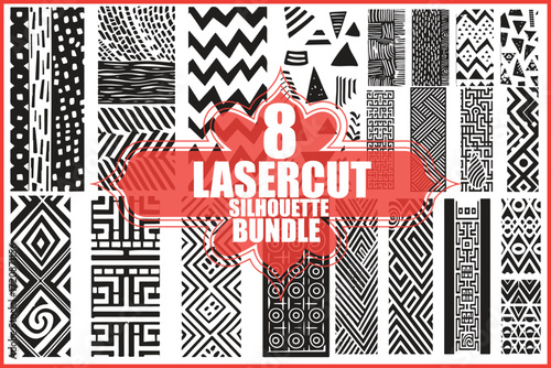 Abstract Silhouette Vector Set