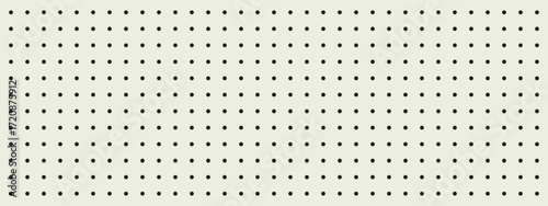 Stylized Minimalistic Pegboard with Black Circular Dots on Beige Background, Perfect Pattern for Modern Design Projects. Vector