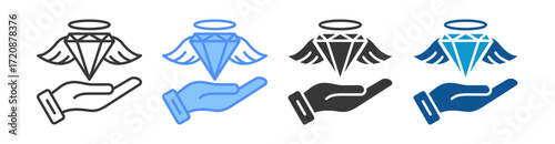 Value Icon Set Multiple Style Collection