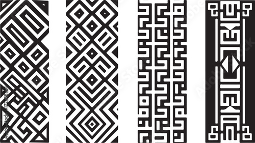 Geometric Cutout Silhouette Bundle