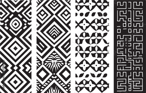 Geometric Cutout Silhouette Bundle