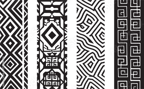 Geometric Cutout Silhouette Bundle