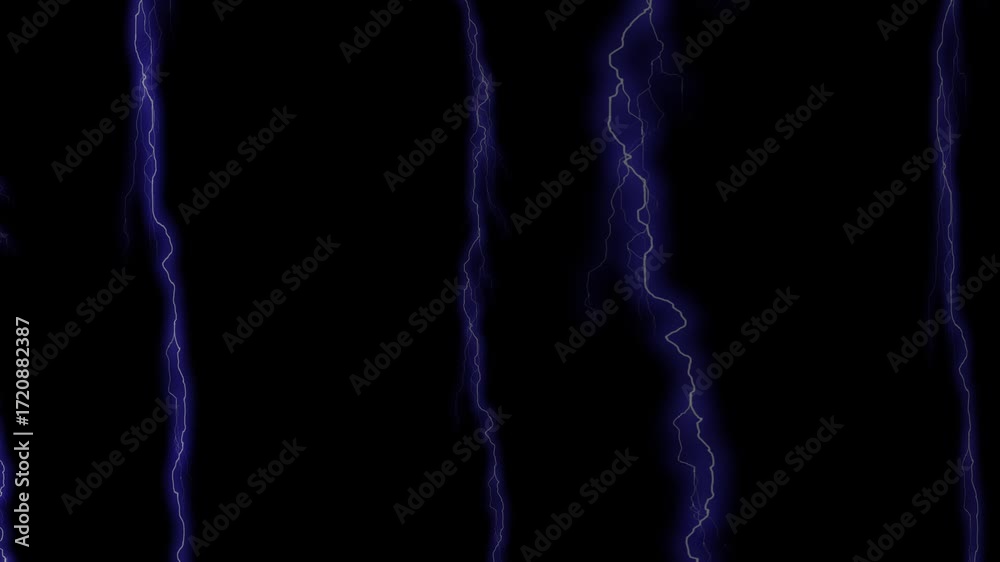 Blitzgewitternacht. tunder light isolated on black, smart phone and mobile phone backround vertical. 