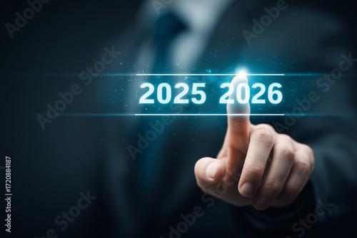 Business growth forecast concept for year 2026