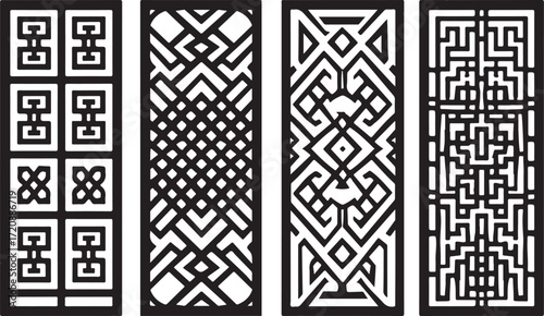 Creative Wall Panel Vector Bundle