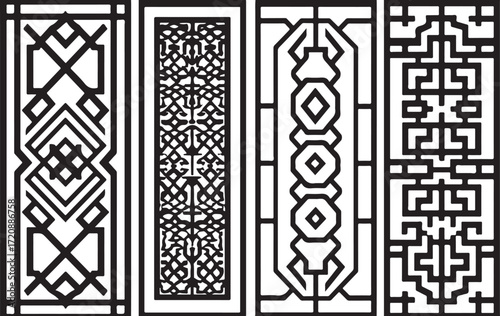 Creative Wall Panel Vector Bundle