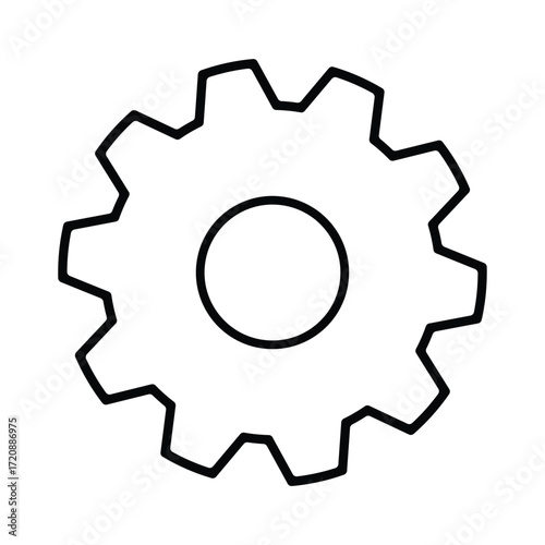 Mechanical gear symbol

Industrial cogwheel design

Engineering machinery icon

Rotating gear outline

Mechanical wheel illustration