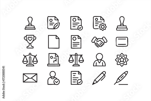 Justice and legal service vector illustrations for business projects