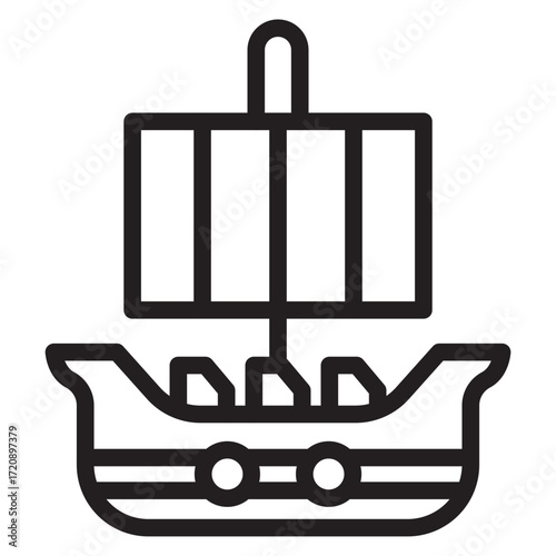 Viking Ship Icon