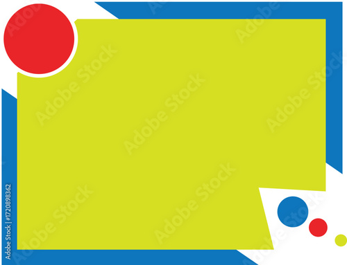Abstract Blue Wave and Circles Background. 