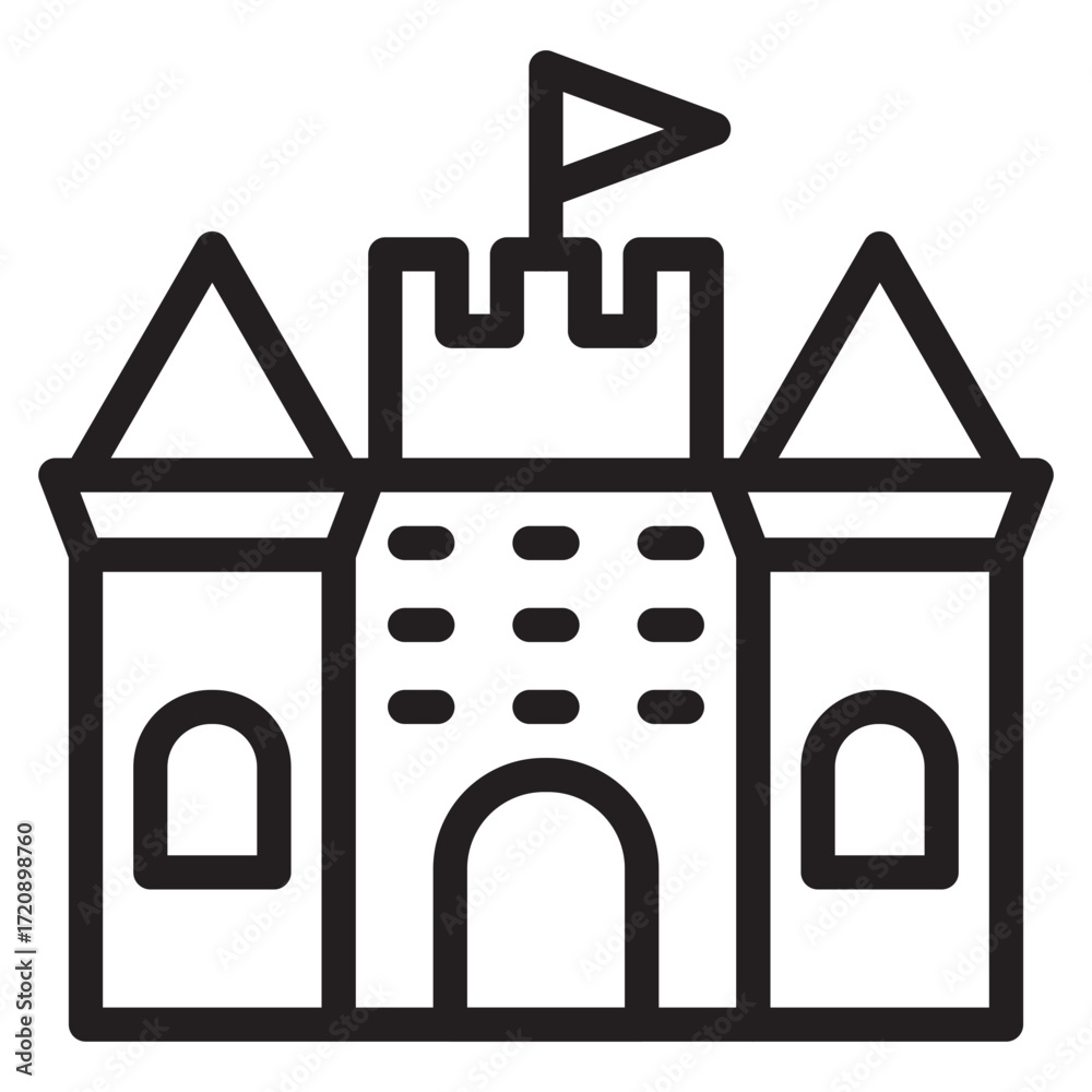 Obraz premium Medieval Castle Icon