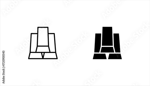 Gold icon. Gold symbol template for graphic and web design collection logo vector illustration