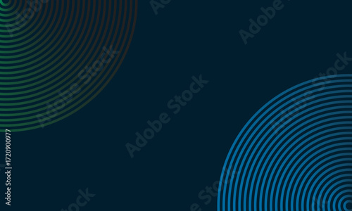 dark blue modern business theme background with circle ornament, vector illustration