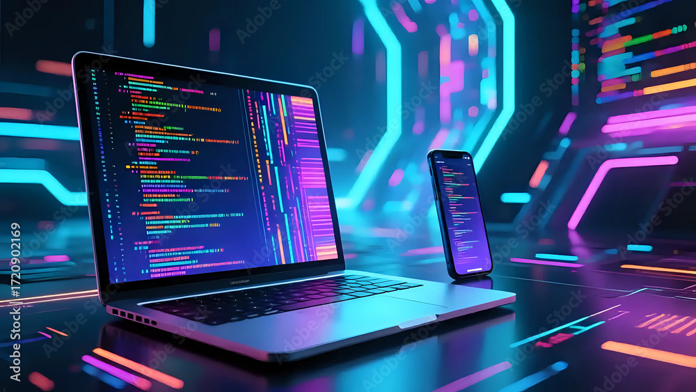 Obraz premium computer network concept