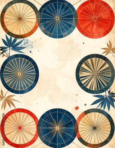 Vintage Asian umbrellas