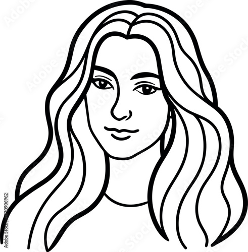 girl with long hair