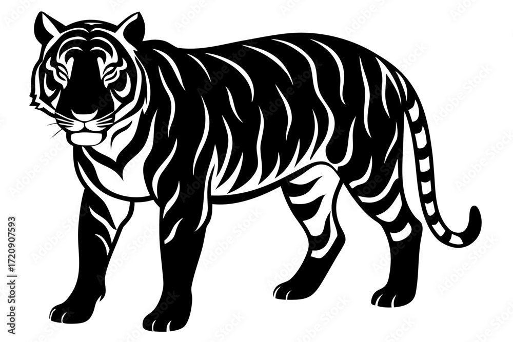 Fototapeta premium A realistic tiger