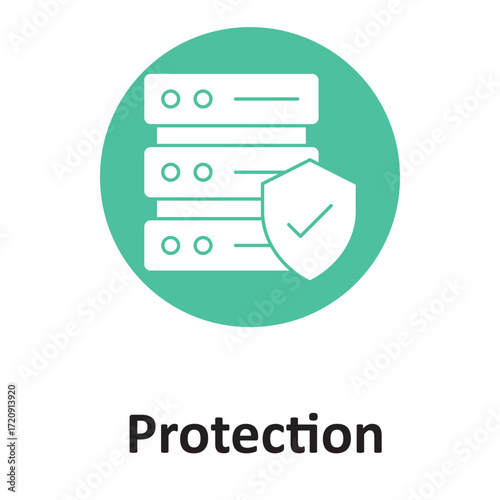 Data protection, Vector Icon which can easily modify or edit