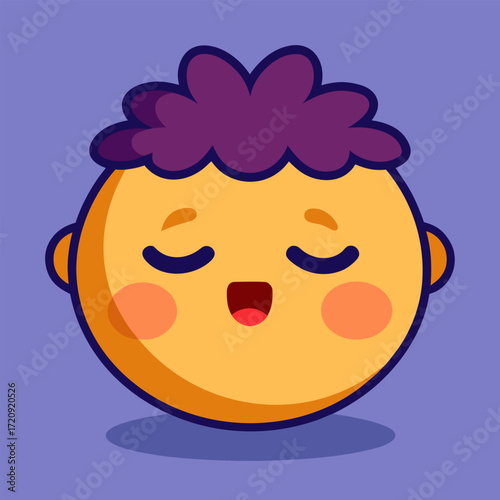 sleeping emoji face z z z s symbol peaceful rest dreamy comfort relaxation tiredness exhaustion