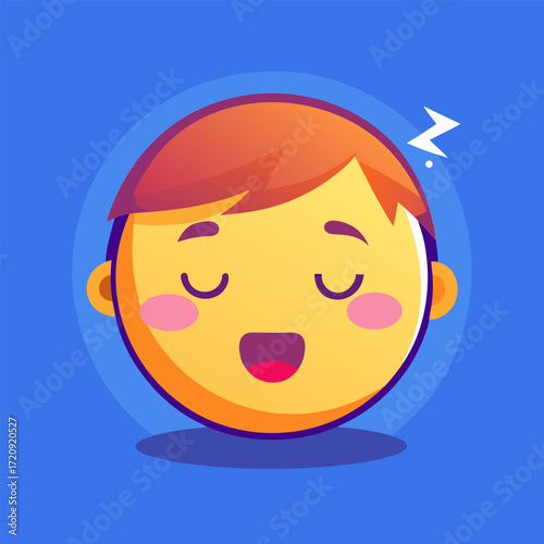 sleeping emoji face z z z s symbol peaceful rest dreamy comfort relaxation tiredness exhaustion