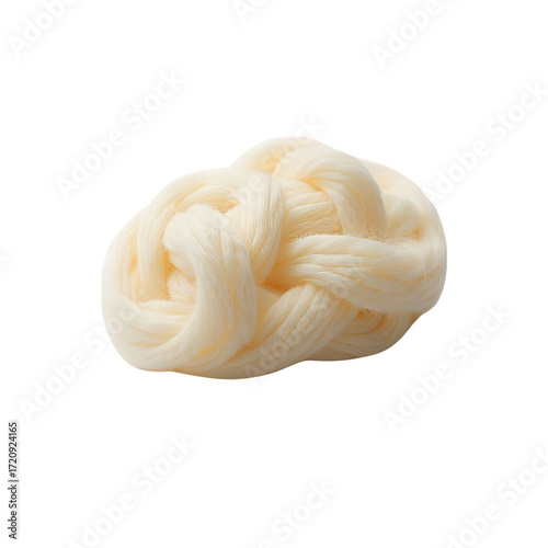 Close up of soft merino wool yarn for knitting and crochet projects