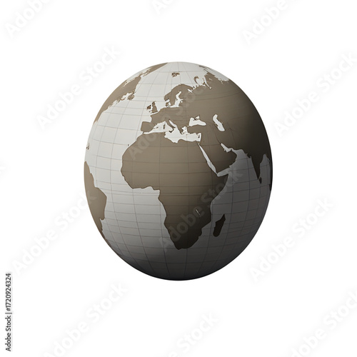 Globe earth world map geography continents countries travel sphere